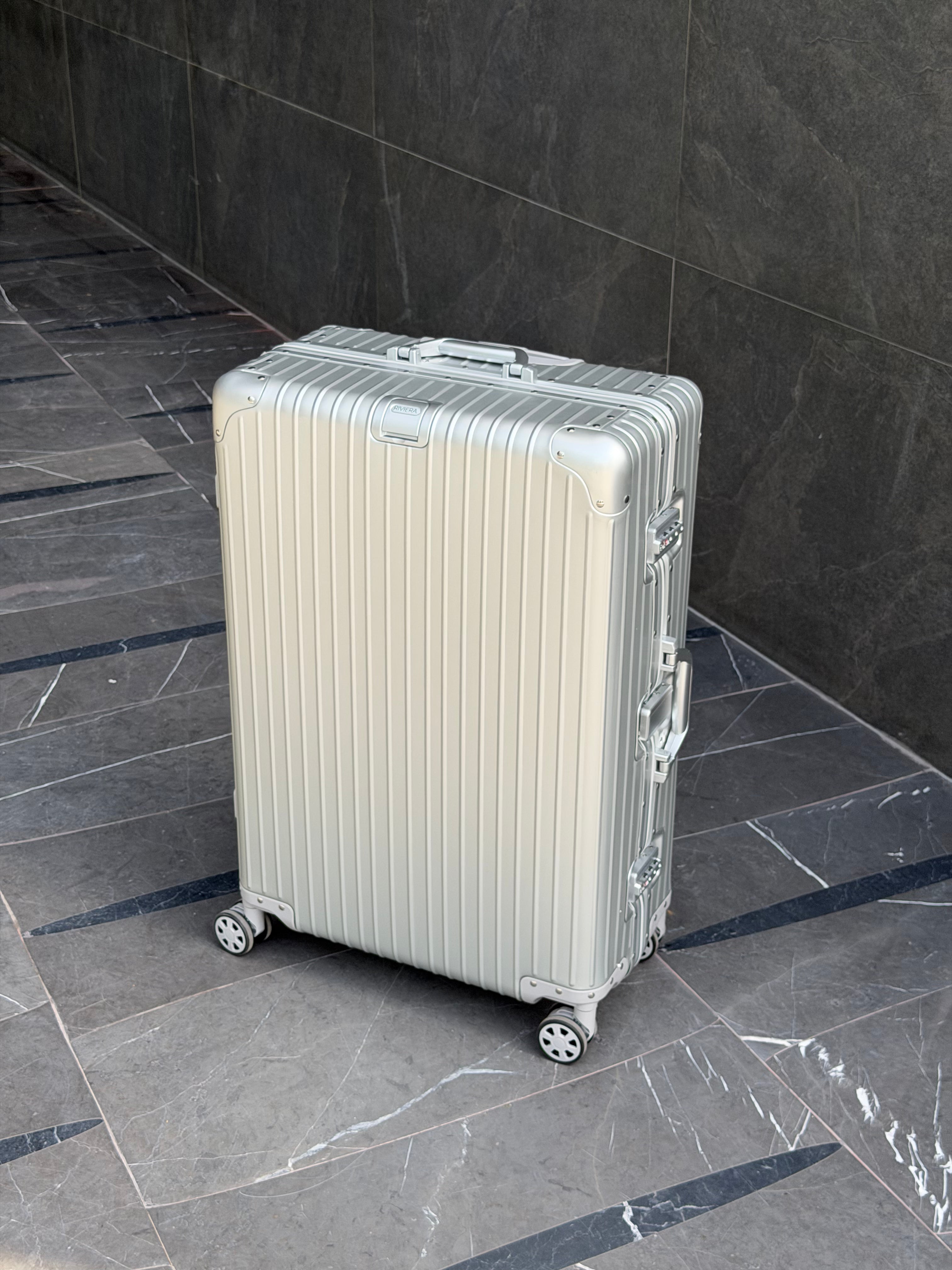 Riviera Aluminium Check-In Suitcase 28”