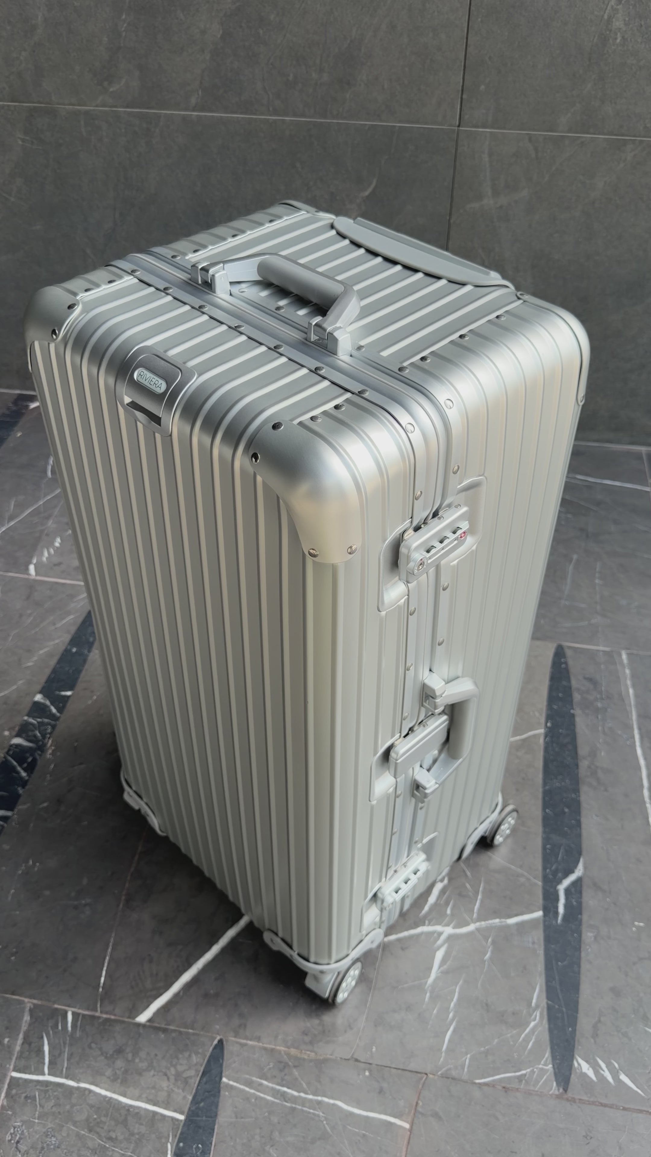 Riviera Aluminium Check-In Suitcase 28”